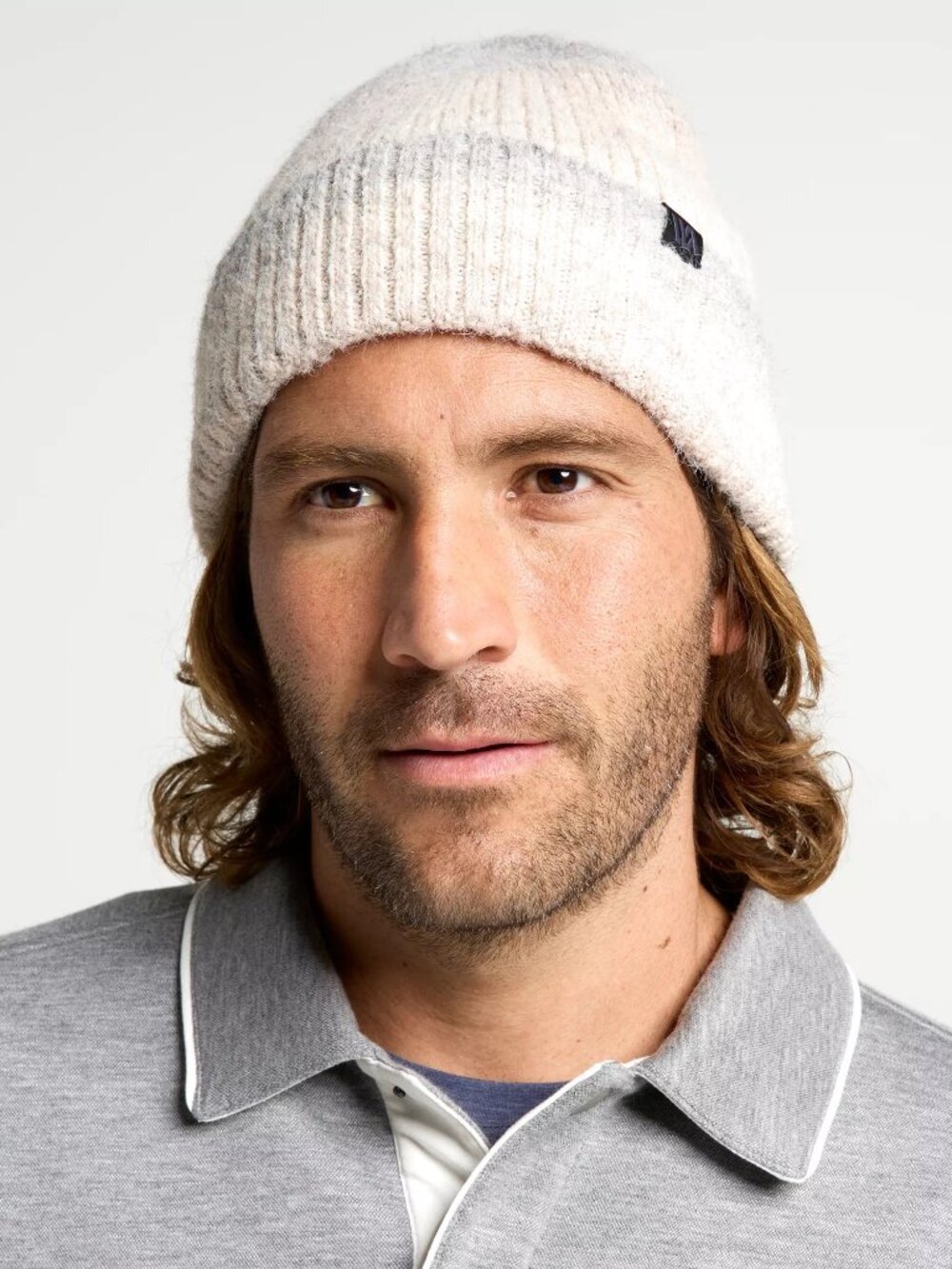 VRST Men's Novelty Beanie - Color: Cream Ombre